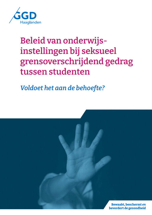 Onderzoeksrapport GGD Haaglanden (bron: GGD Haaglanden)