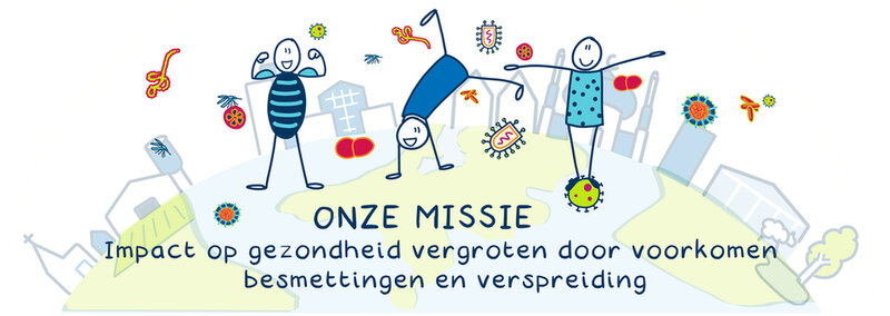 Illustratie van de missie van de afdeling Infectieziektebestrijding van GGD Haaglanden.